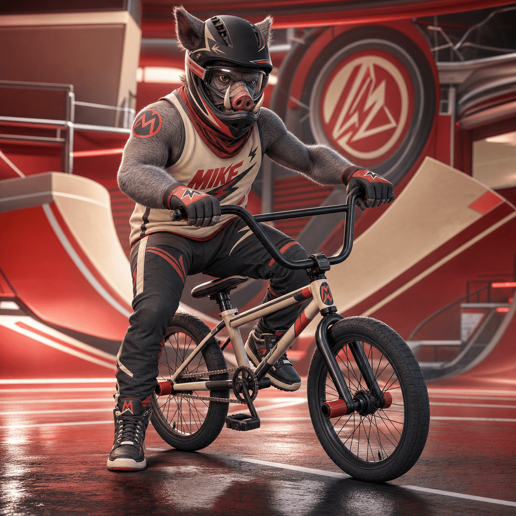 Gravity Goons #0040, MIKE Boar BMX athlete