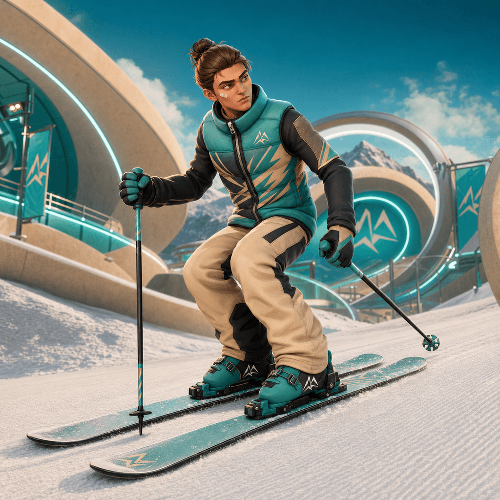 Gravity Goons #0041, VANISH Human Skiing athlete
